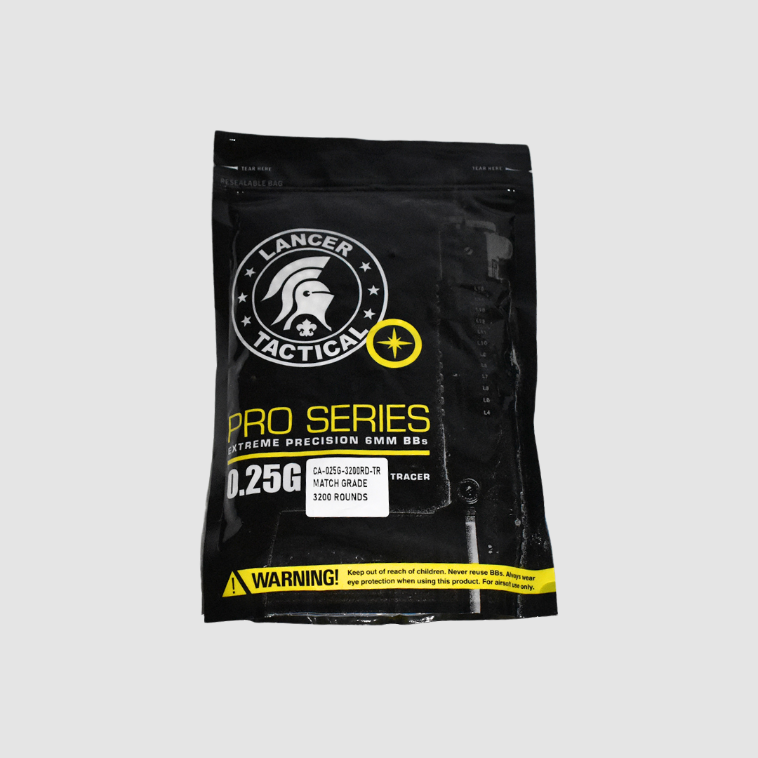 Lancer Tactical 3200 Round 0.25g Tracer BBs