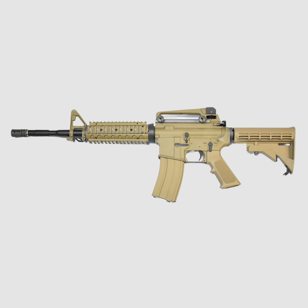 WE M4 RIS Tan V3 Gas Blowback Rifle